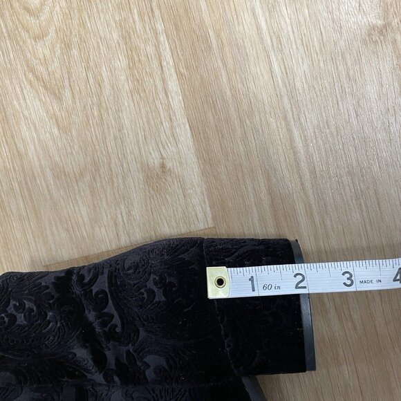 VANELI ZEDA BLACK VELVET BOOTS BOOTIES FLORAL WOMENS SIZE 8.5 MINIMALIST CLASSIC - Picture 10 of 10